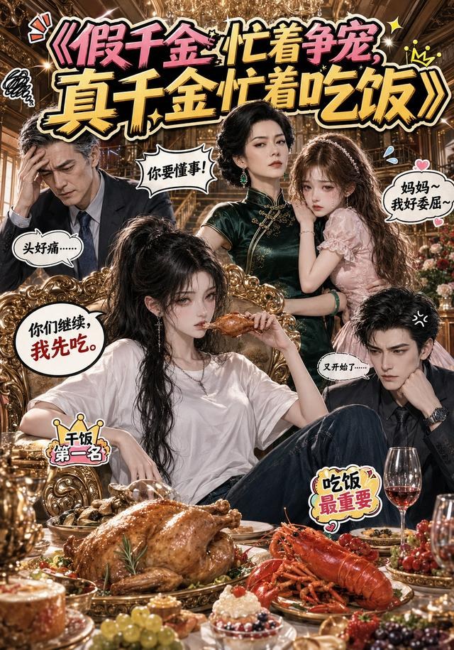 假千金忙着争宠，真千金忙着吃饭