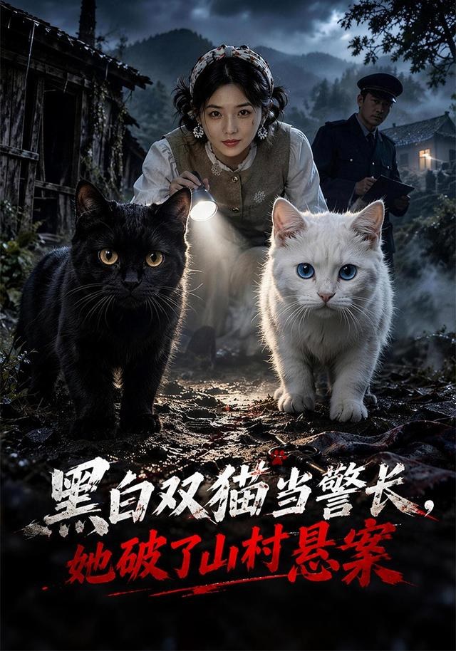 黑白双猫当警长，她破了山村悬案李海蒂