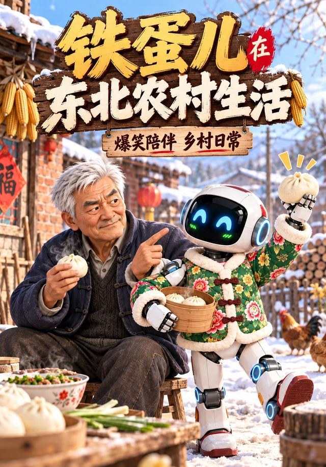 铁蛋儿在东北农村生活
